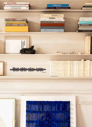 Silhouette murale The Line musique Que je t'aime