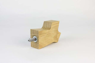 patère en chêne massif racine reine mère