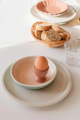 Assiette plate Jars Réfectoire sable brillant