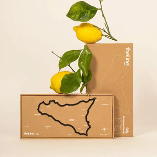 silhouette murale en acier Sicile The Line