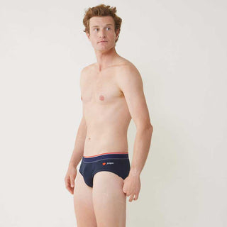 slip en coton bio brodé papa le slip français