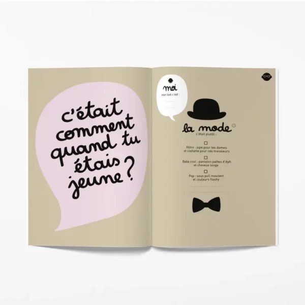 Cahier collaboratif Papi Mamie et moi ! MINUS Éditions