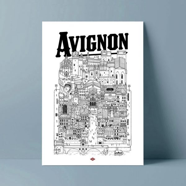 Affiche Avignon A4 – Docteur Paper