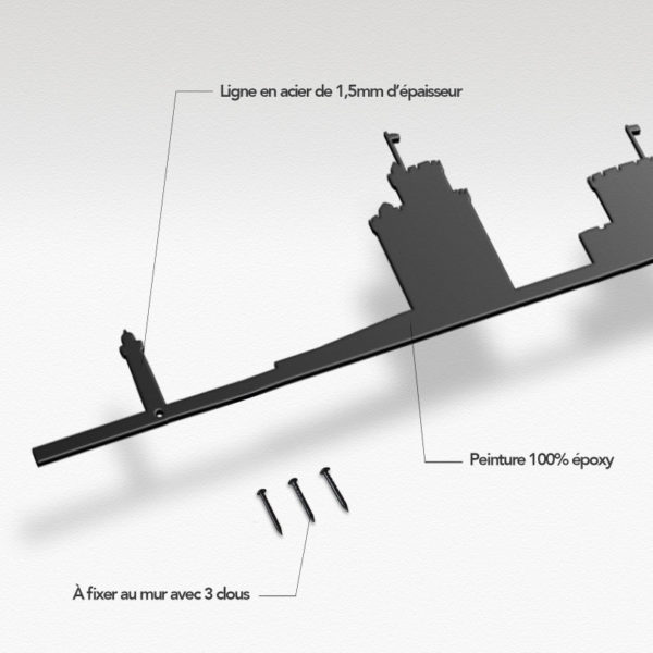 Silhouette murale The Line La Rochelle
