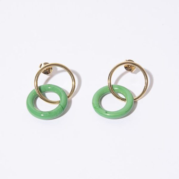 Boucles d’oreilles Pop Opaques Chic Alors – vert