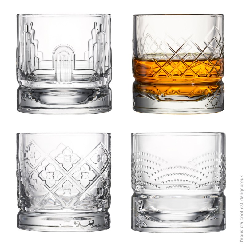 Set de 4 gobelets à Whisky collection « Dandy »
