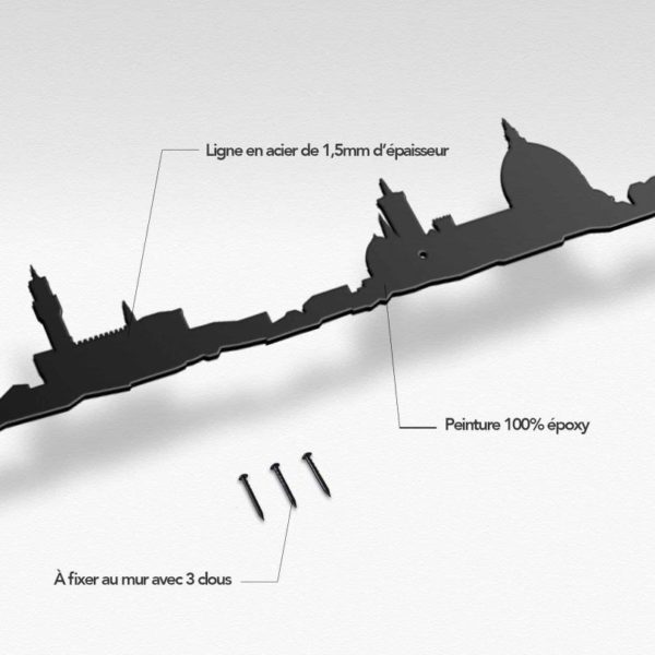 Silhouette murale The Line Florence