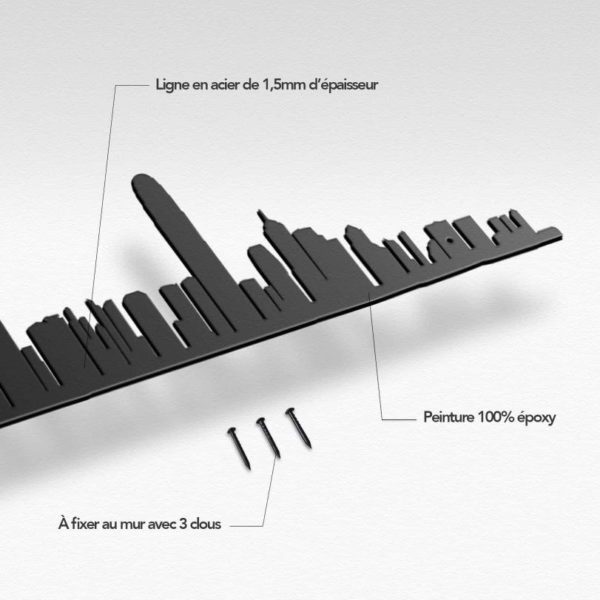 Silhouette murale The Line Hong-Kong