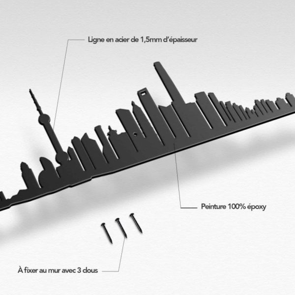 Silhouette murale The Line Shanghai