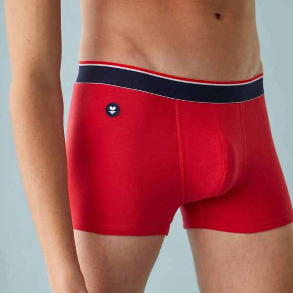 Boxer en coton bio Marius Plus – Rouge