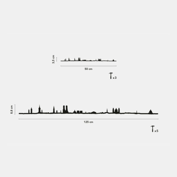 Silhouette murale The Line Munich