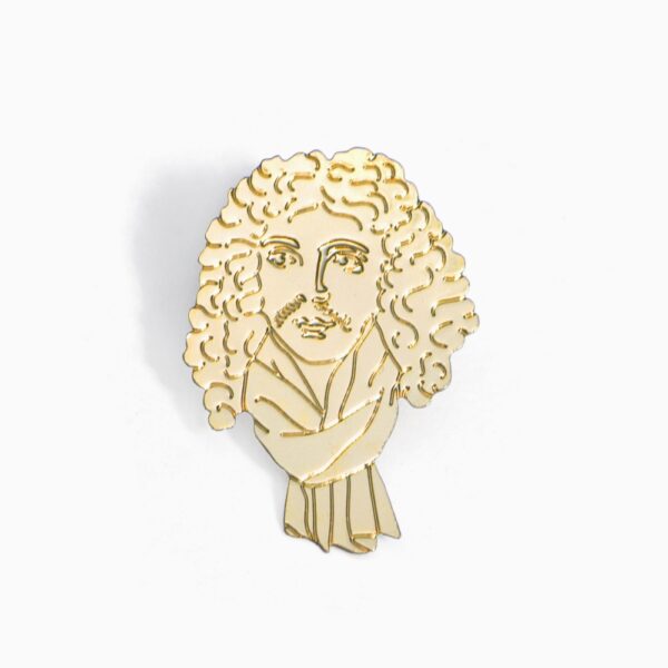 Pin’s Molière en laiton doré – Titlee x La Comédie Française