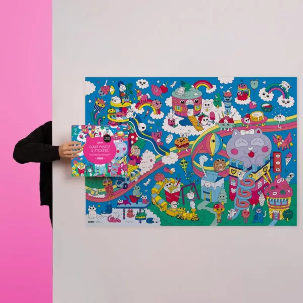 Poster géant & stickers Kawaii OMY