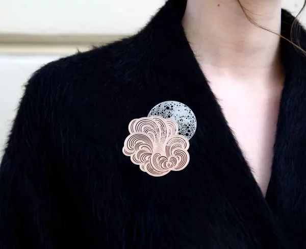 Grande broche aimantée Mist – Tout Simplement