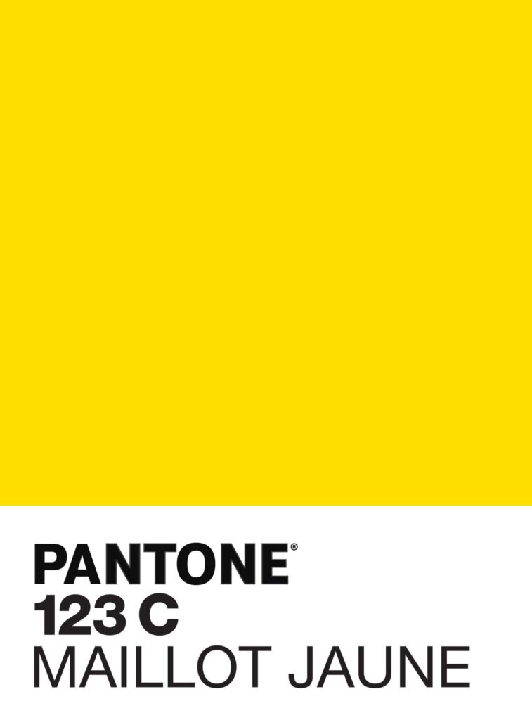 pantone 123C du maillot jaune