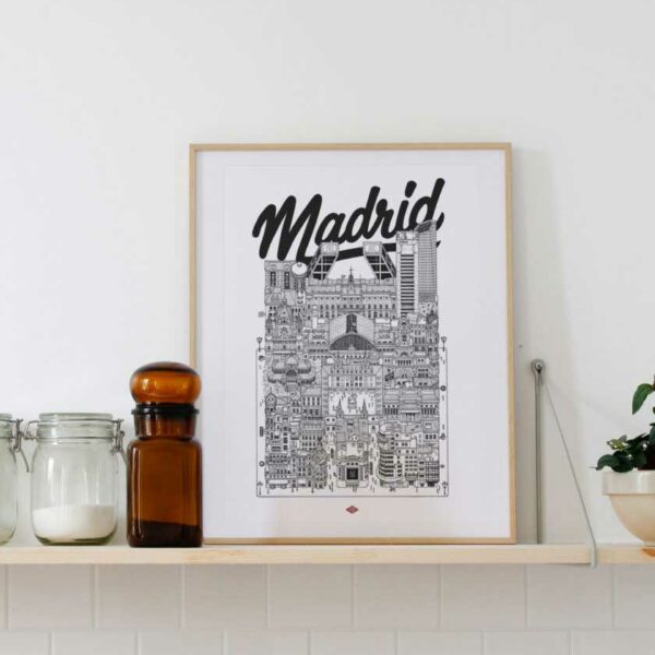 Affiche Madrid A4 Docteur Paper