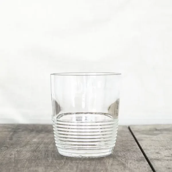 Verres recyclés short drink empilables Ephémère (x4) – Q de Bouteilles