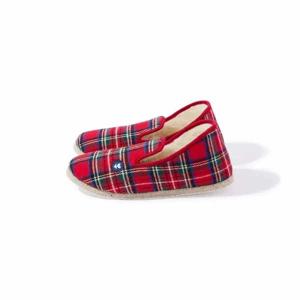 Charentaises Tartan rouge Le Slip Français