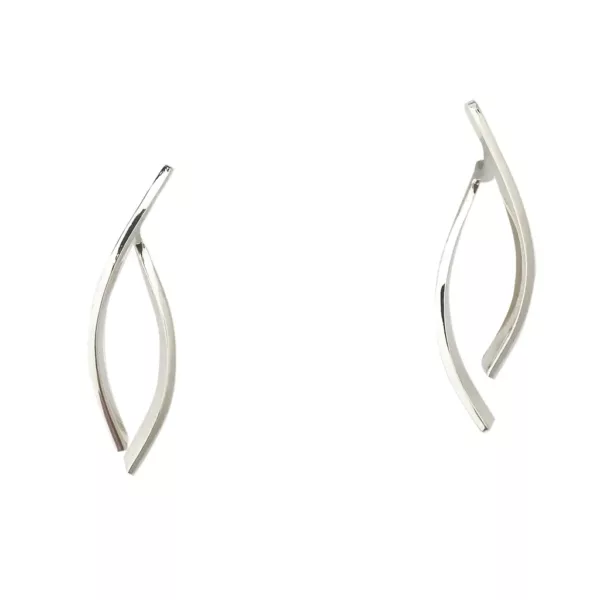 Boucles Osiris double argent massif Atelier AKKA