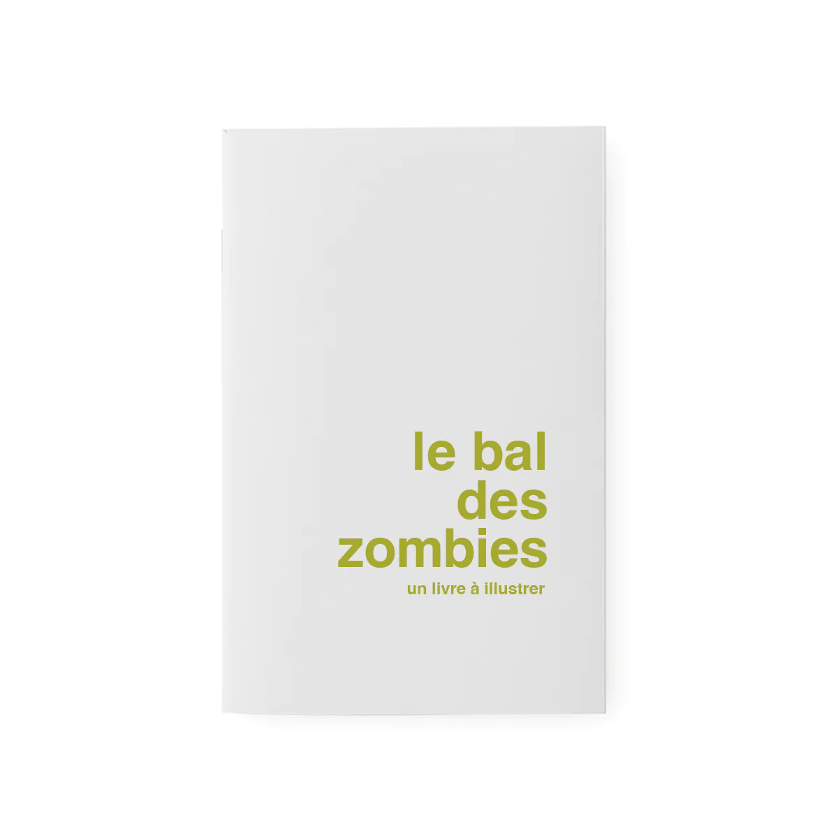 carnet à illustrer Le bal des zombies SUPEREDITIONS