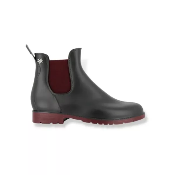 Bottines de pluie Jumpy Méduse® anthracite/bordeaux