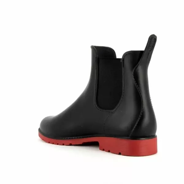 Bottines de pluie Jumpy Méduse® noir/rouge