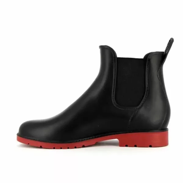 Bottines de pluie Jumpy Méduse® noir/rouge