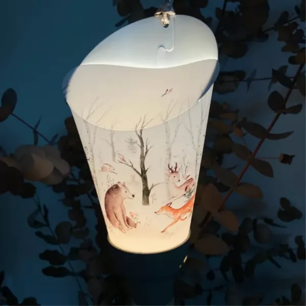 Coffret lampe nomade Forêt Enchantée Taupe Maison Polochon