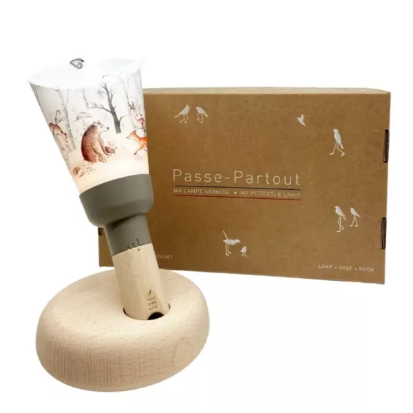 Coffret lampe nomade Forêt Enchantée Taupe Maison Polochon