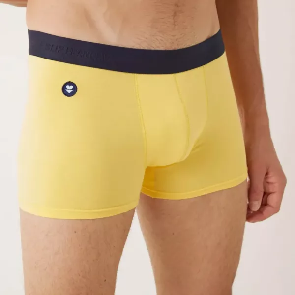 Boxer Marius en coton bio jaune astera Le Slip Français