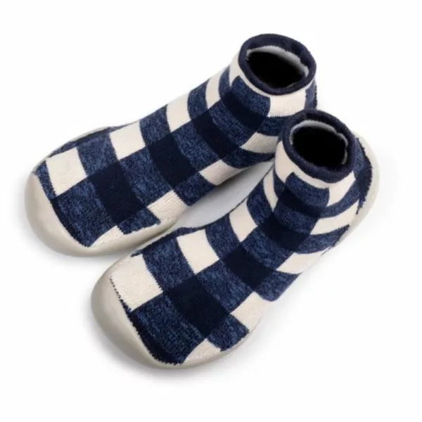 Chaussons Collégien antidérapants Plaid