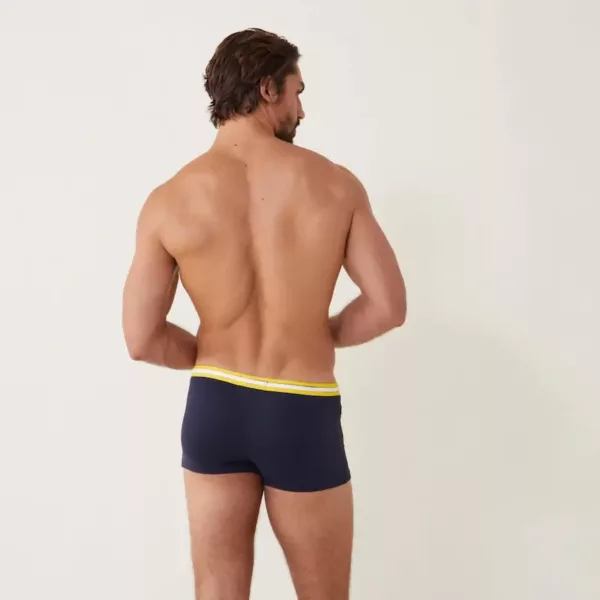 Boxer de bain Triton marine et jaune Le Slip Français