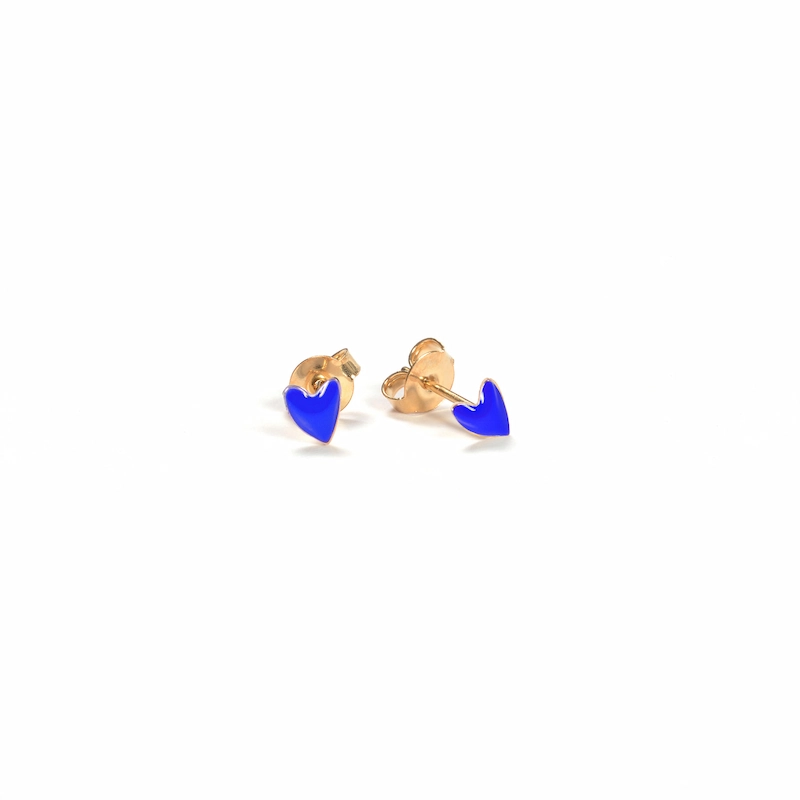 Boucles d'oreilles Grant bleu Titlee x CQFD
