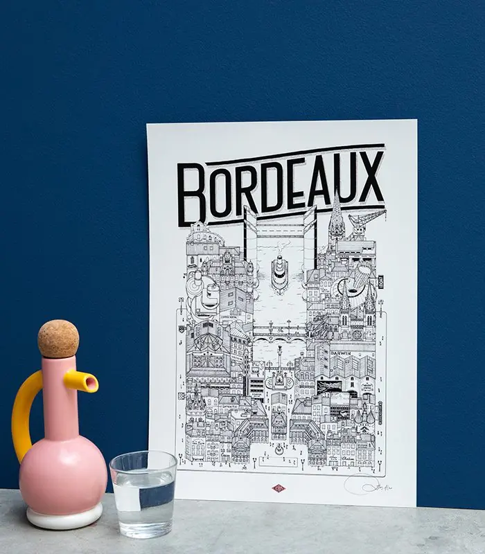 Affiche Bordeaux A4 Docteur Paper