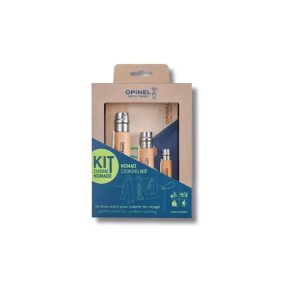 Kit de cuisine nomade avec tire bouchon décapsuleur Opinel