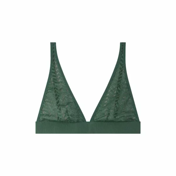 Triangle Agathe dentelle vert Le Slip Français