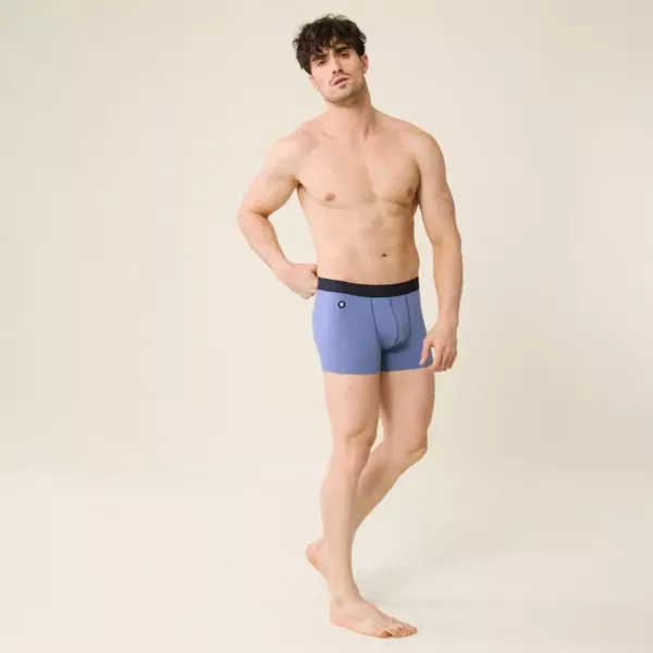 Boxer Marius en coton bio Bleu jean Le Slip Français