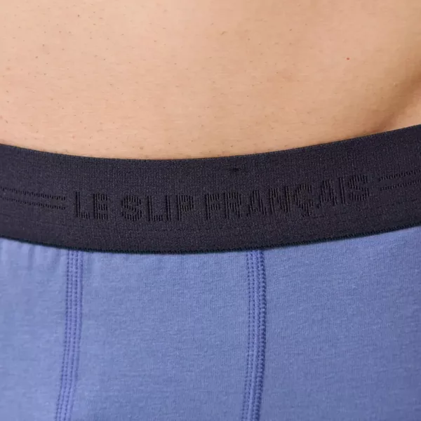 Boxer Marius en coton bio Bleu jean Le Slip Français