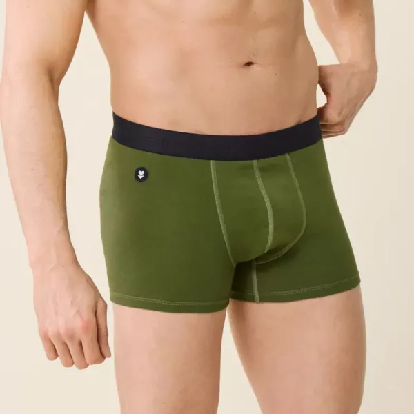 Boxer Marius en coton bio Vert olive Le Slip Français