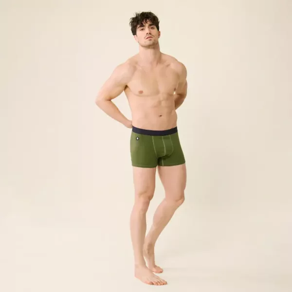 Boxer Marius en coton bio Vert olive Le Slip Français