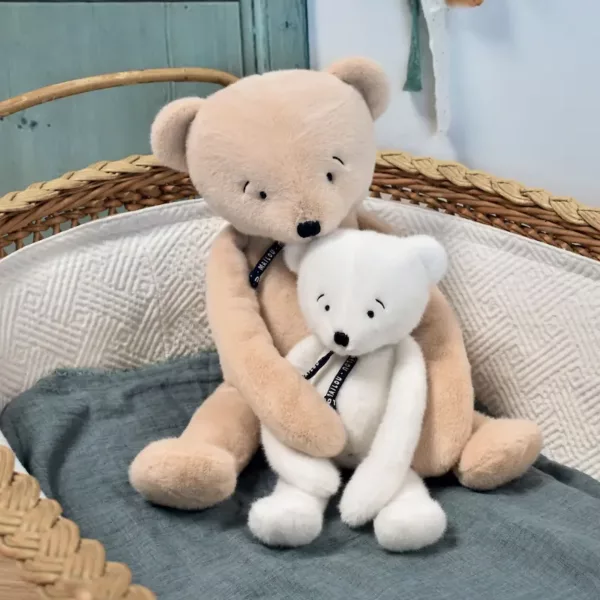 L'ours en peluche Meloe 56cm beige