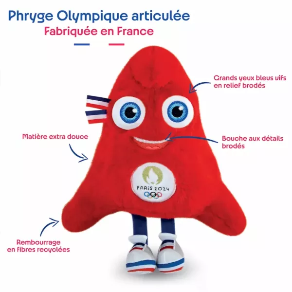 Peluche Mascotte Oly JO Paris 2024