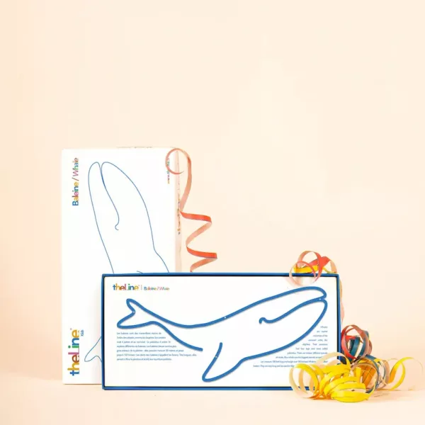 Silhouette murale The Line Kids Baleine