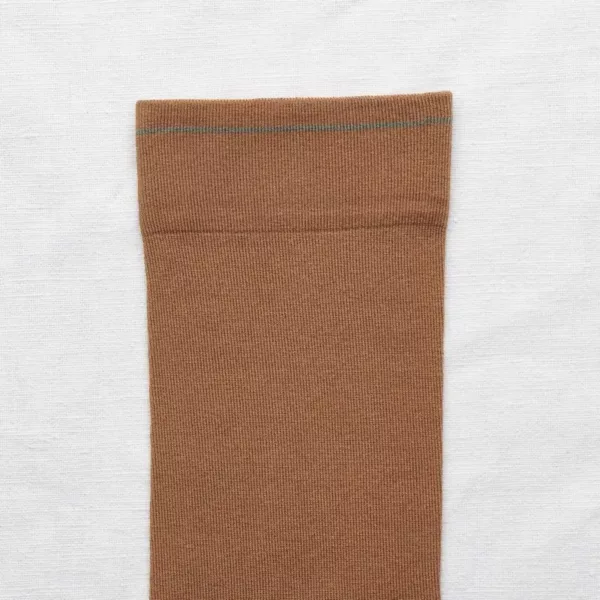 Chaussettes Bonne Maison Uni caramel UNI182