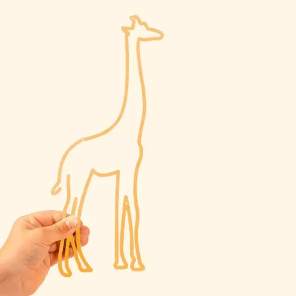 Silhouette murale The Line Kids Girafe