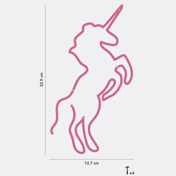 Silhouette murale The Line Kids Licorne