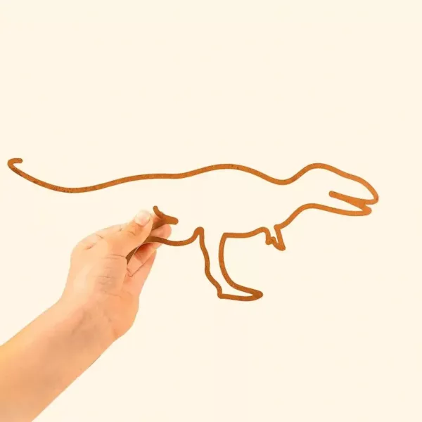 Silhouette murale The Line Kids Tyranosaure