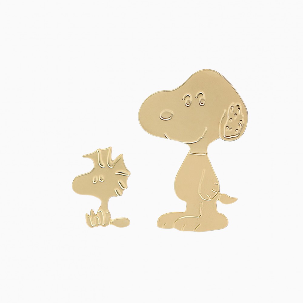 Pin's duo Snoopy Woodstock Titlee x The Peanuts©
