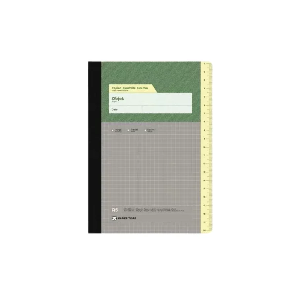 Carnet Admin quadrillé Papier Tigre