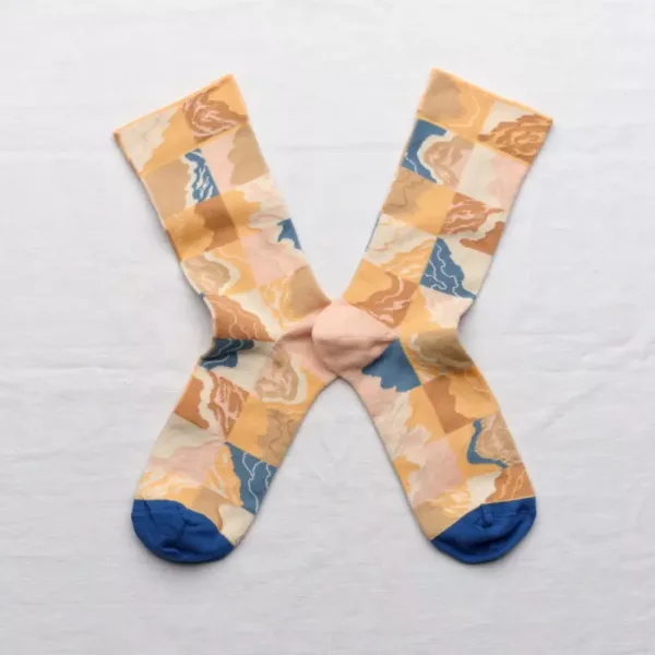 Chaussettes Bonne Maison Carreaux Multico